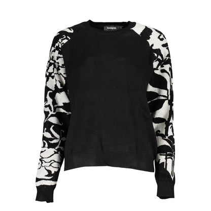 Desigual Chic High Neck Sweater with Contrast Details Desigual