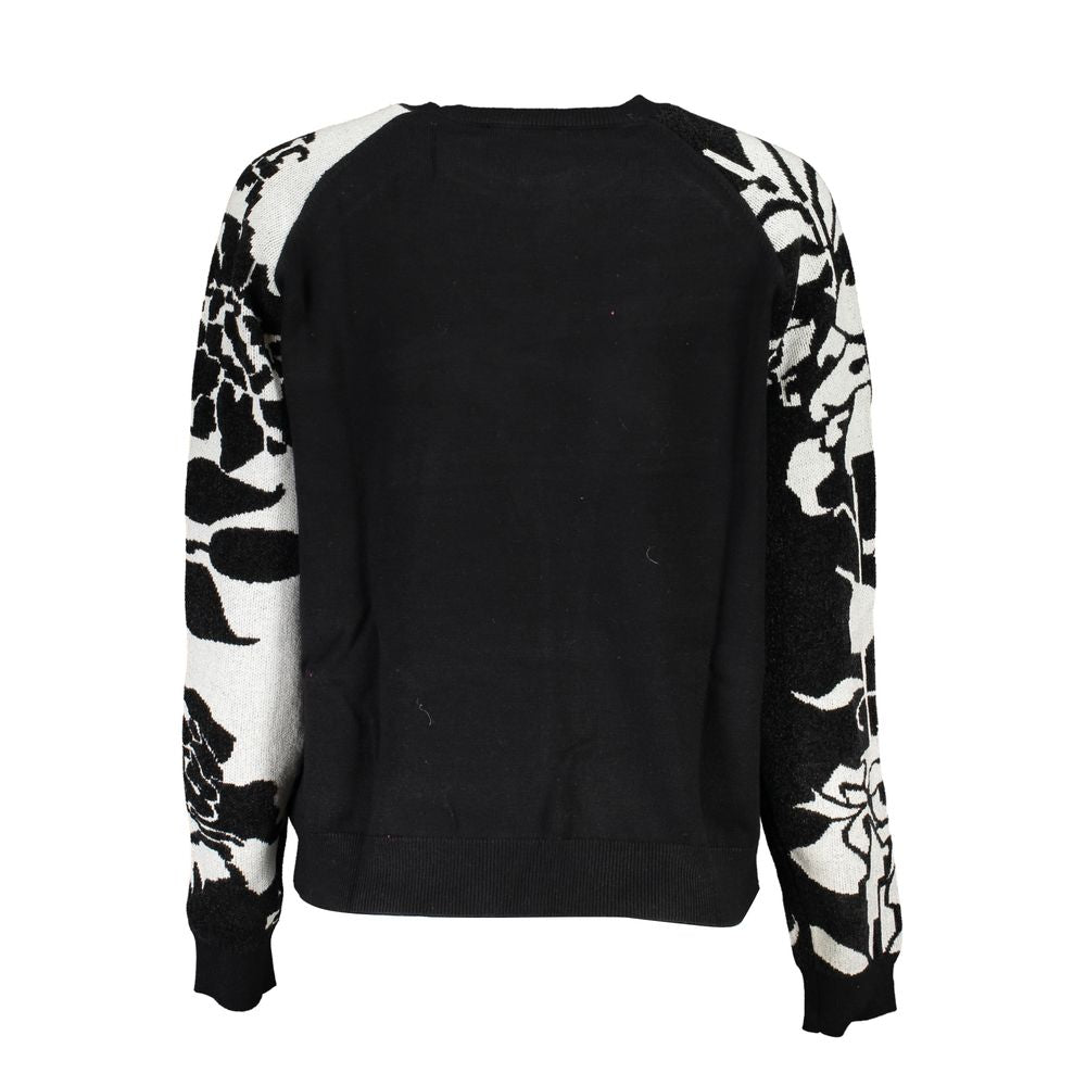 Desigual Chic High Neck Sweater with Contrast Details Desigual