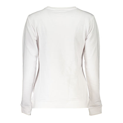 Cavalli Class White Cotton Sweater Cavalli Class