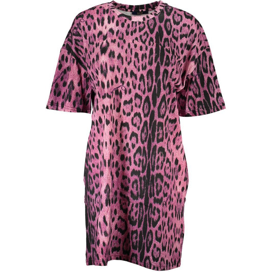 Cavalli Class Pink Cotton Dress Cavalli Class