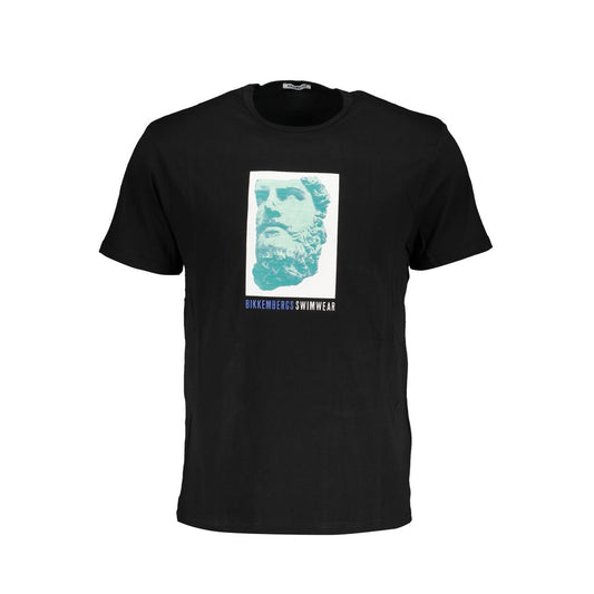 Bikkembergs Black Cotton T-Shirt Bikkembergs