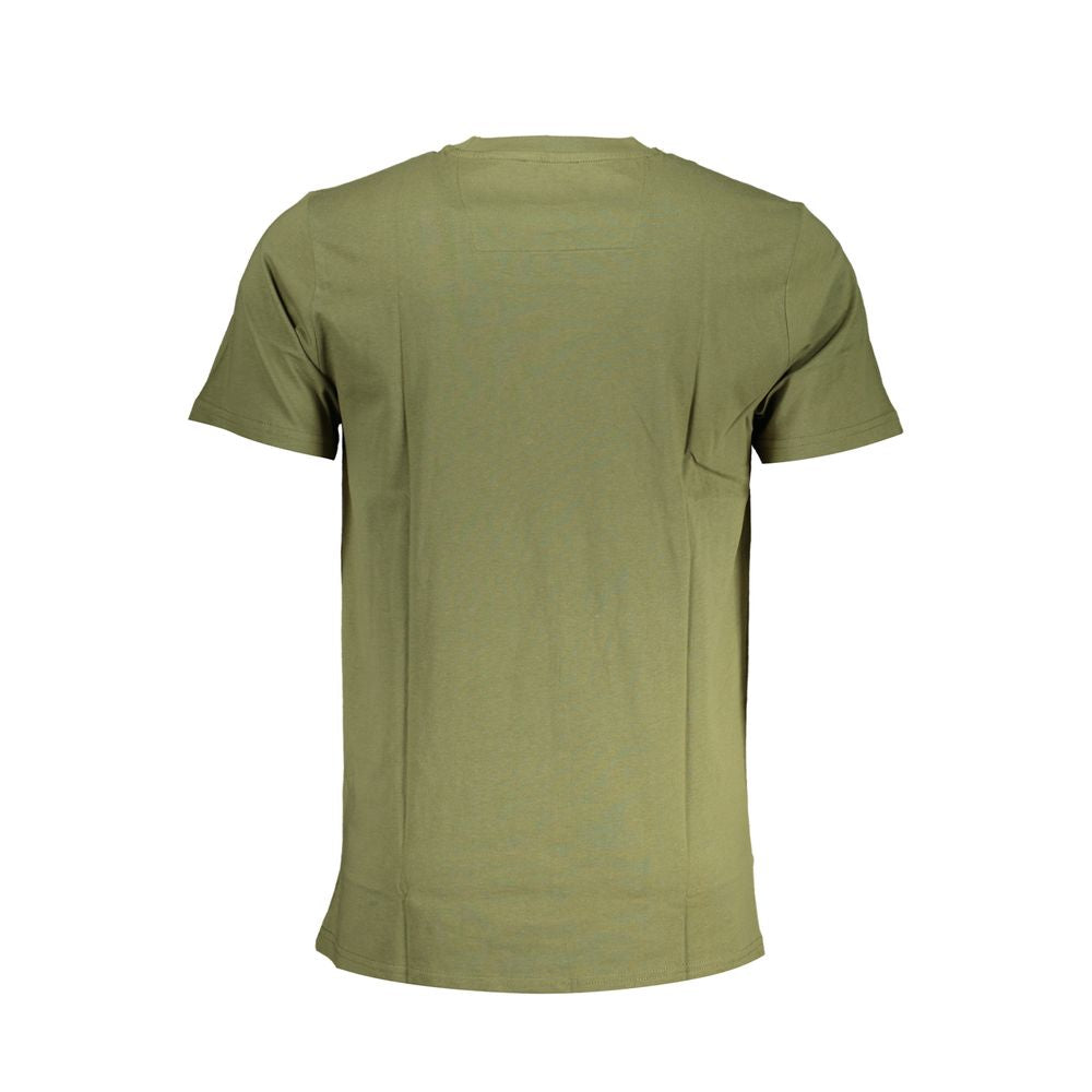 Cavalli Class Green Cotton T-Shirt Cavalli Class