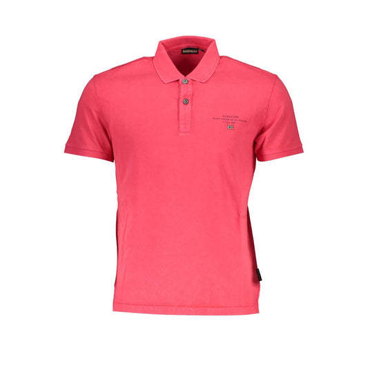 Napapijri Pink Cotton Polo Shirt Napapijri