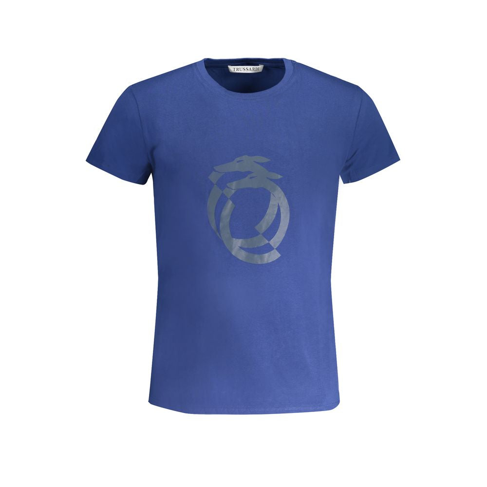 Trussardi Blue Cotton T-Shirt Trussardi