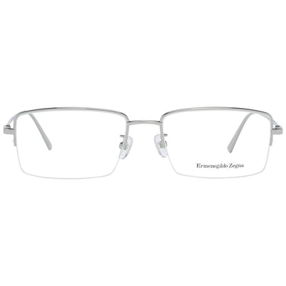 Ermenegildo Zegna Silver Men Optical Frames Ermenegildo Zegna