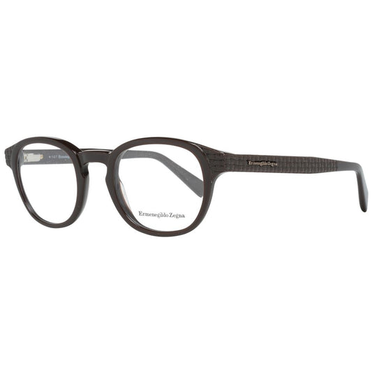 Ermenegildo Zegna Brown Men Optical Frames Ermenegildo Zegna