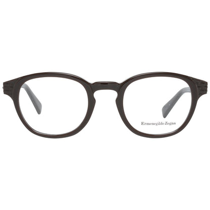 Ermenegildo Zegna Brown Men Optical Frames Ermenegildo Zegna