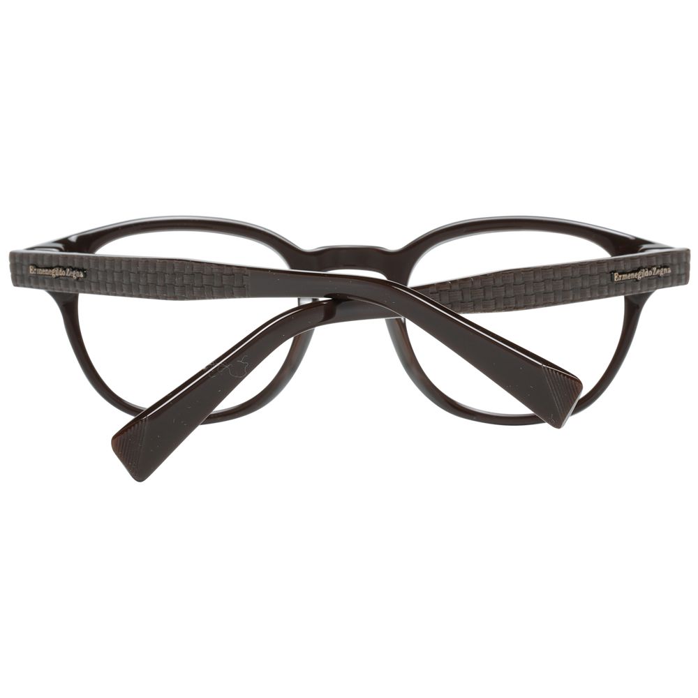 Ermenegildo Zegna Brown Men Optical Frames Ermenegildo Zegna