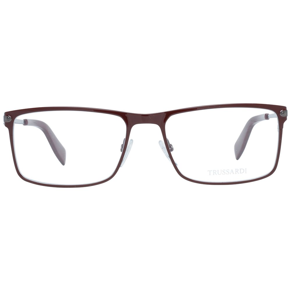 Trussardi Burgundy Men Optical Frames