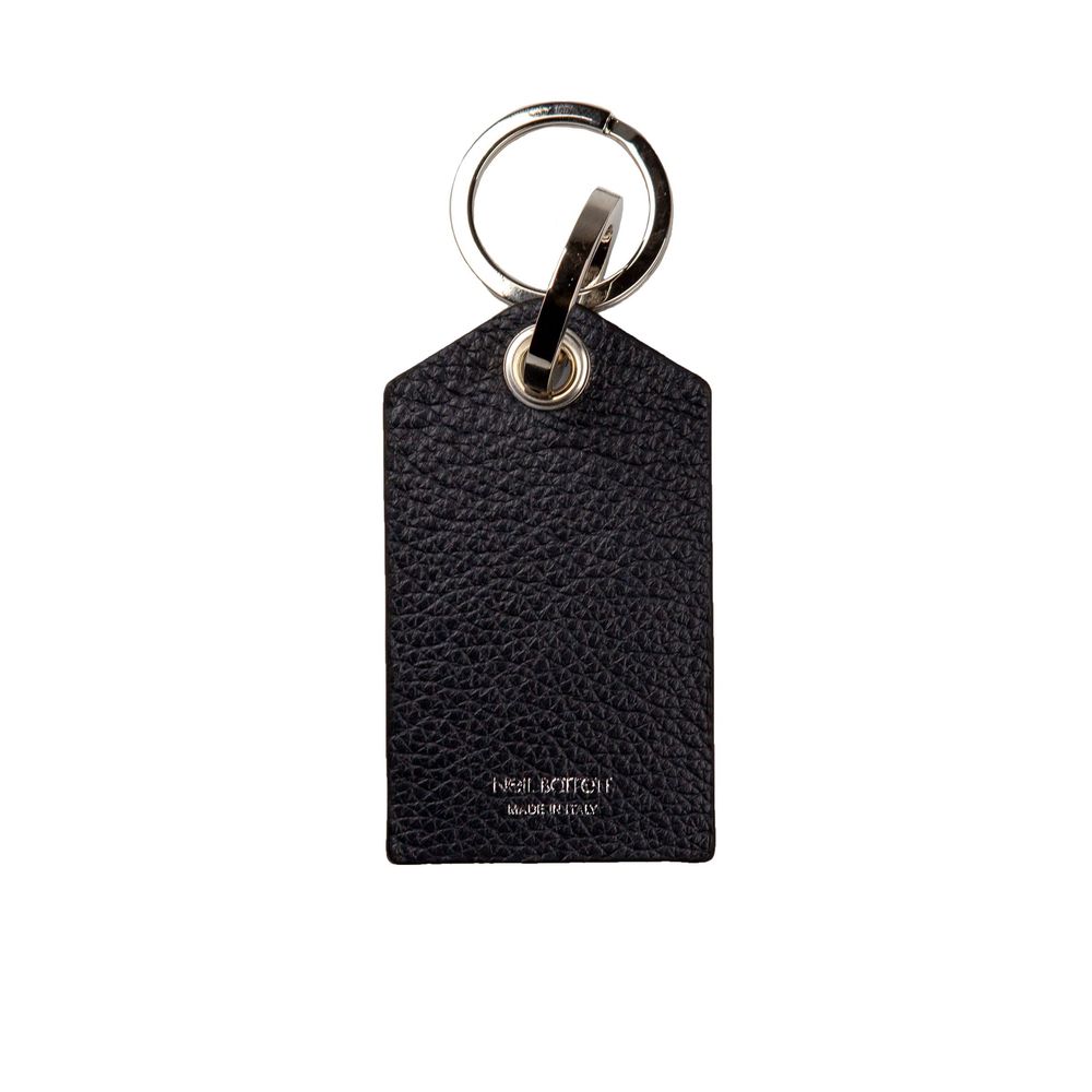 Neil Barrett Blue Leather Mens Keychain Neil Barrett