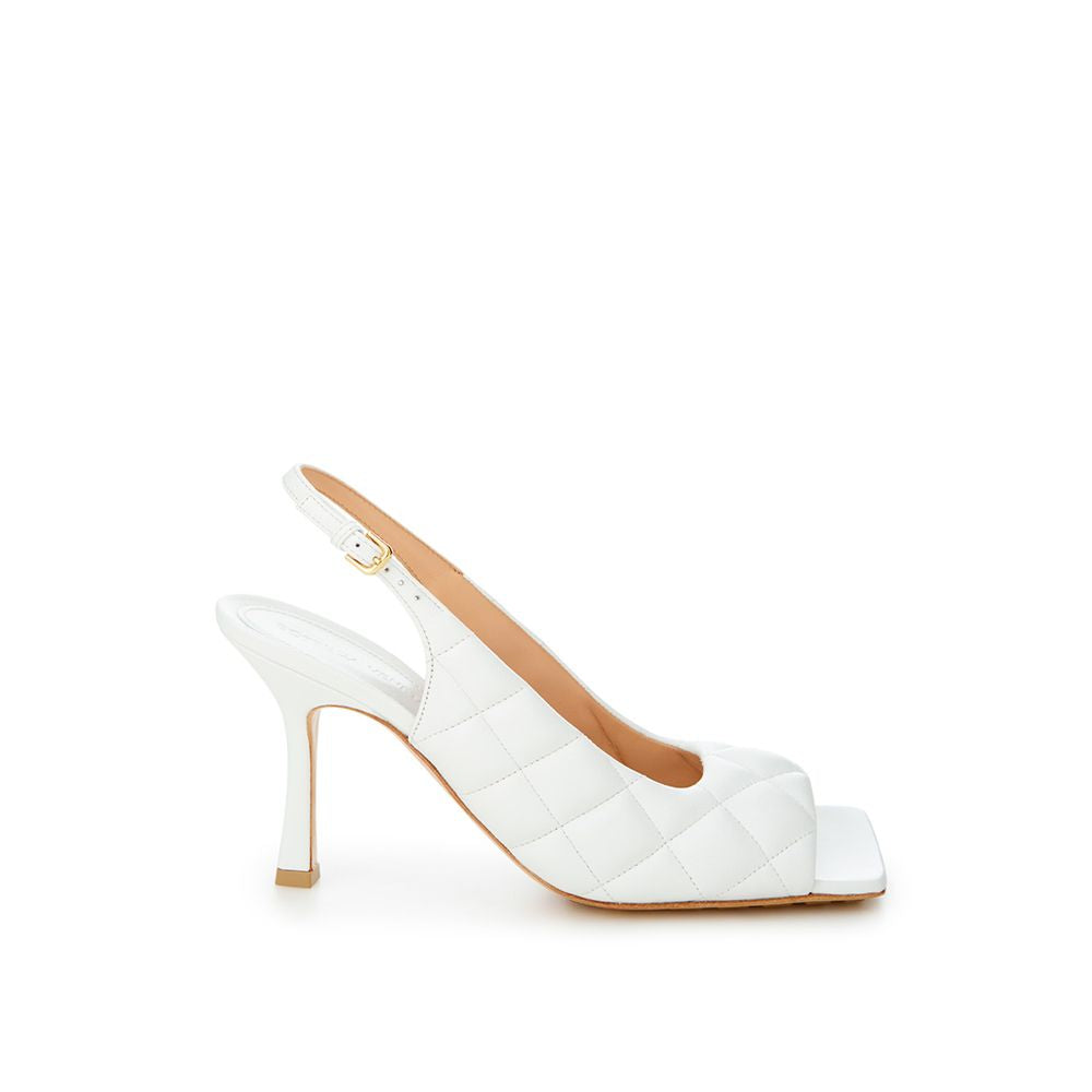 Bottega Veneta White Leather Sandal Bottega Veneta