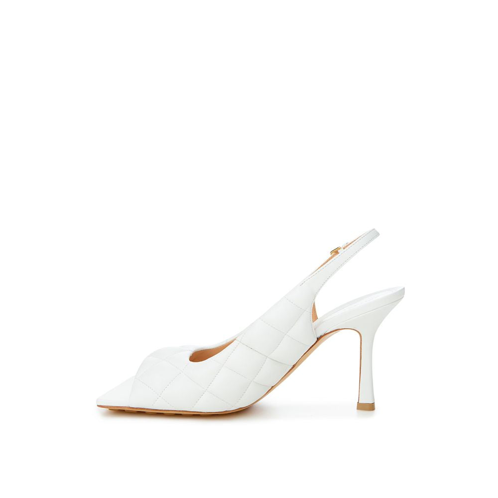 Bottega Veneta White Leather Sandal Bottega Veneta