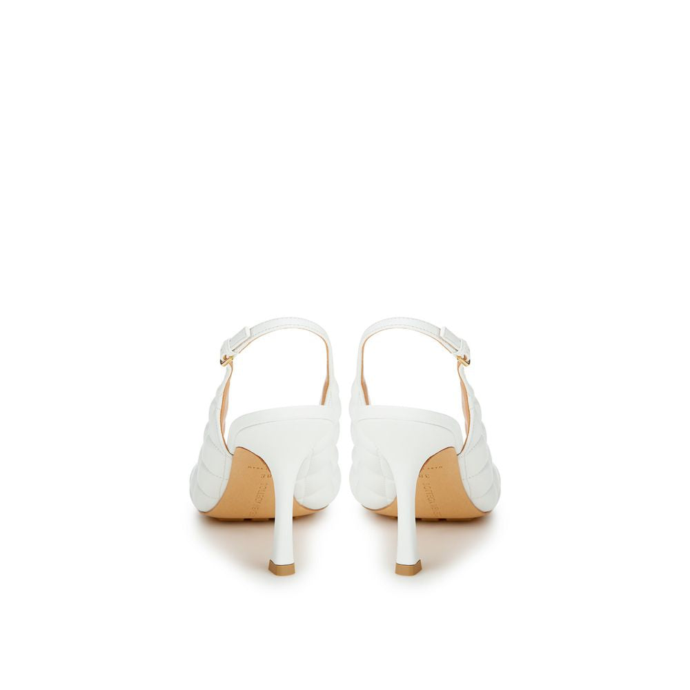 Bottega Veneta White Leather Sandal Bottega Veneta