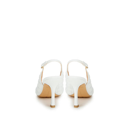 Bottega Veneta White Leather Sandal Bottega Veneta