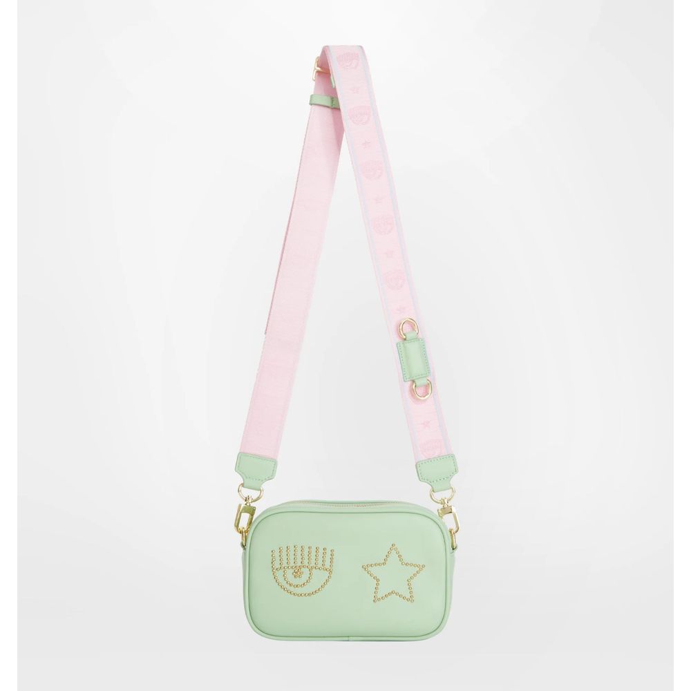 Chiara Ferragni Green Polyester Women Crossbody Bag Chiara Ferragni