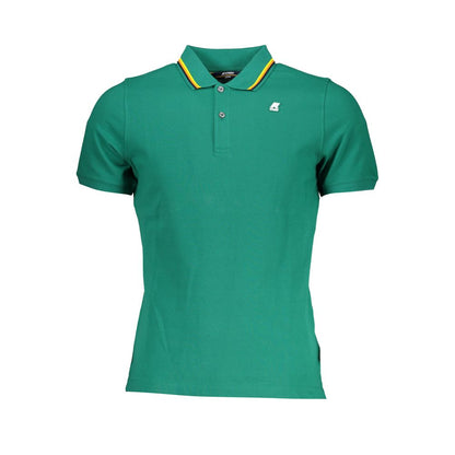 K-WAY Green Cotton Polo Shirt K-WAY