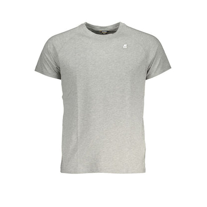 K-WAY Gray Cotton T-Shirt K-WAY