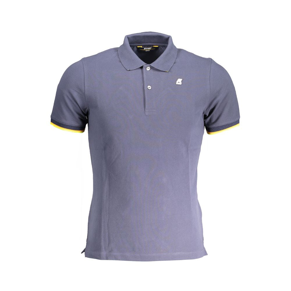 K-WAY Blue Cotton Polo Shirt K-WAY