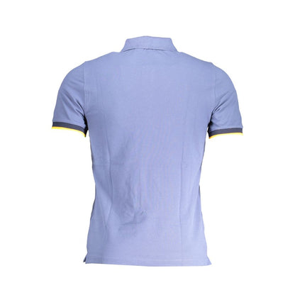 K-WAY Blue Cotton Polo Shirt K-WAY