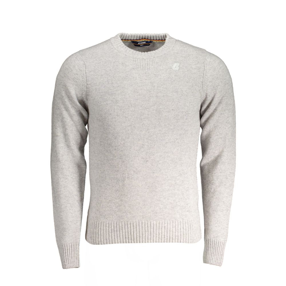 K-WAY Gray Wool Sweater K-WAY