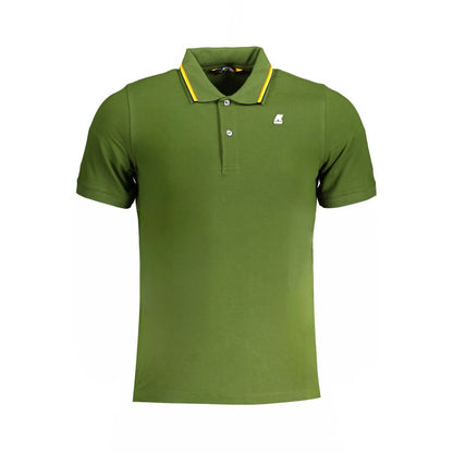 K-WAY Green Cotton Polo Shirt K-WAY