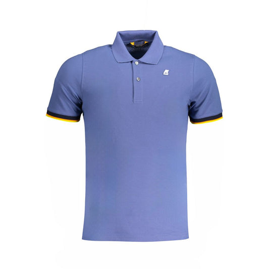 K-WAY Blue Cotton Polo Shirt K-WAY