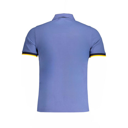 K-WAY Blue Cotton Polo Shirt K-WAY