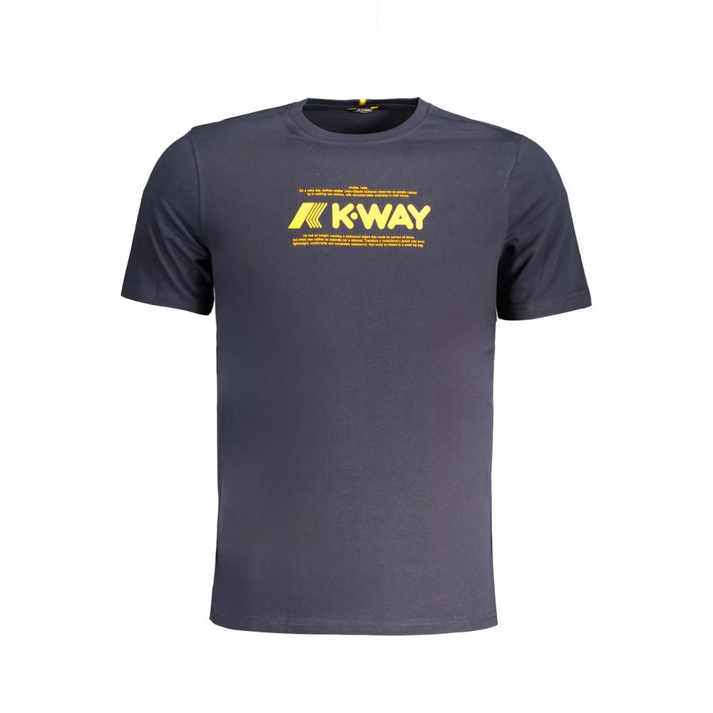 K-WAY Blue Cotton T-Shirt K-WAY