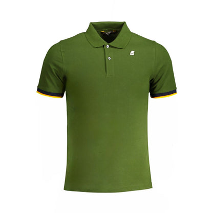 K-WAY Green Cotton Polo Shirt K-WAY