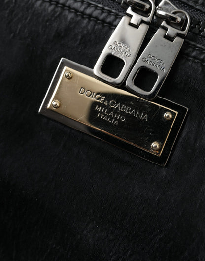 Dolce & Gabbana Black Nylon Logo Plaque Belt Waist Fanny Pack Bag Dolce & Gabbana