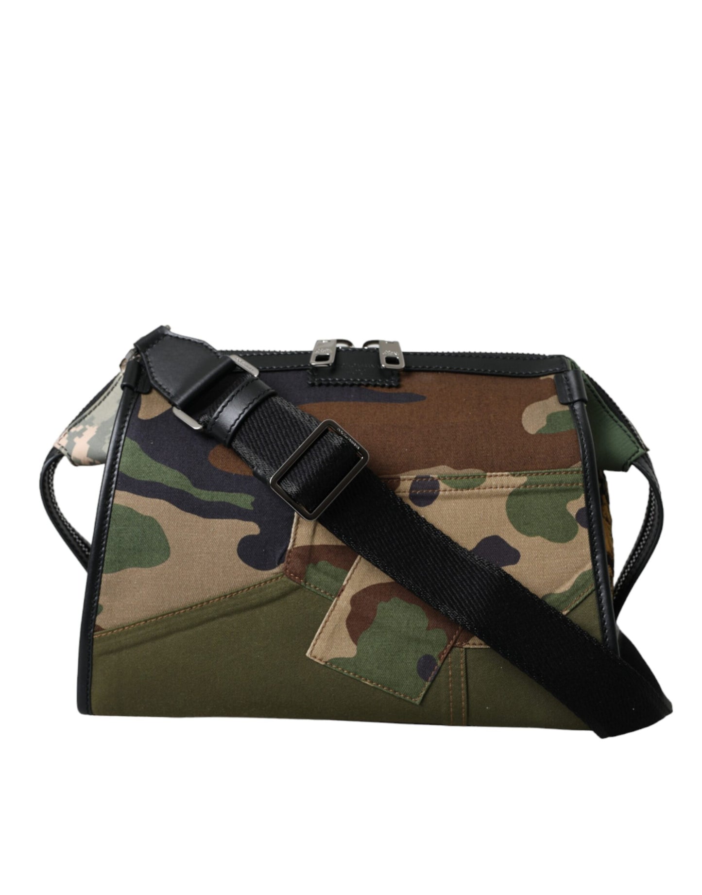 Dolce & Gabbana Multicolor Camouflage Patchwork Crossbody Bag Dolce & Gabbana