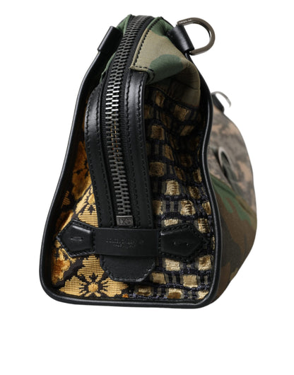 Dolce & Gabbana Multicolor Camouflage Patchwork Crossbody Bag Dolce & Gabbana