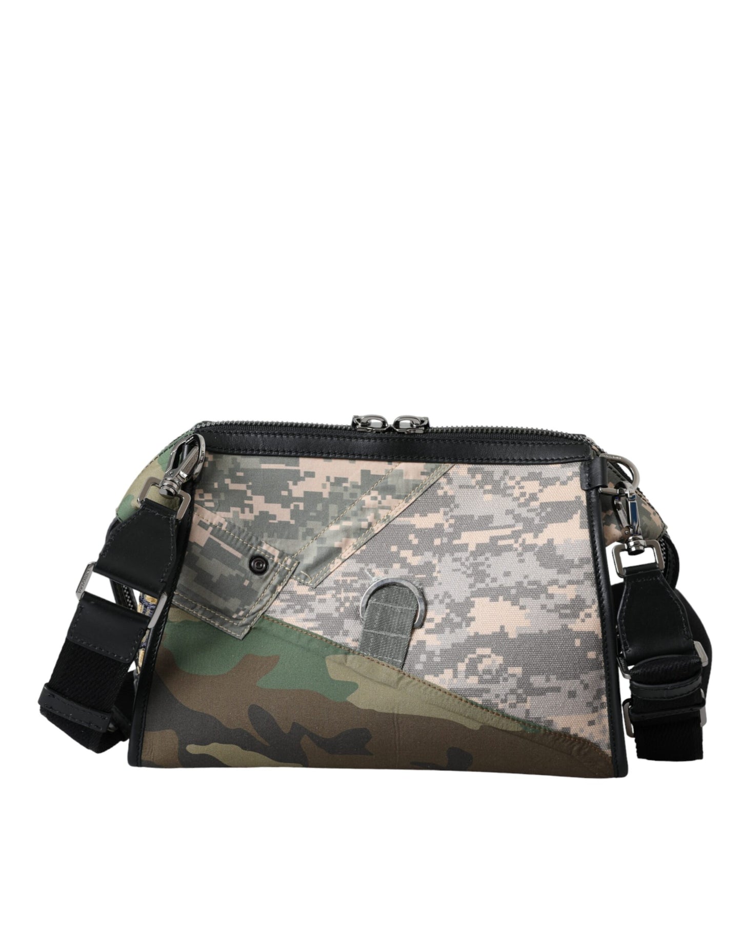 Dolce & Gabbana Multicolor Camouflage Patchwork Crossbody Bag Dolce & Gabbana