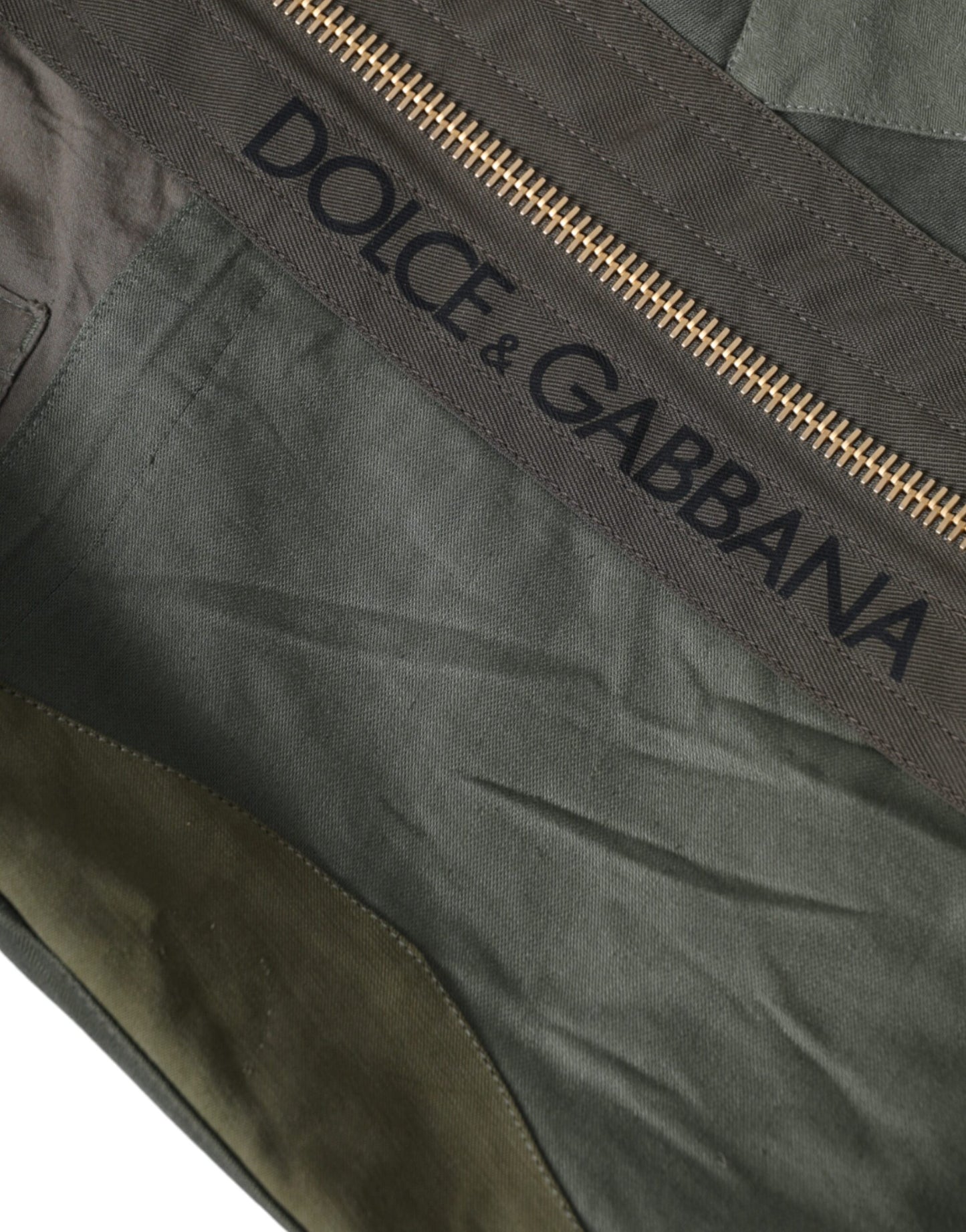 Dolce & Gabbana Military Green Patchwork Rucksack Backpack Bag Dolce & Gabbana