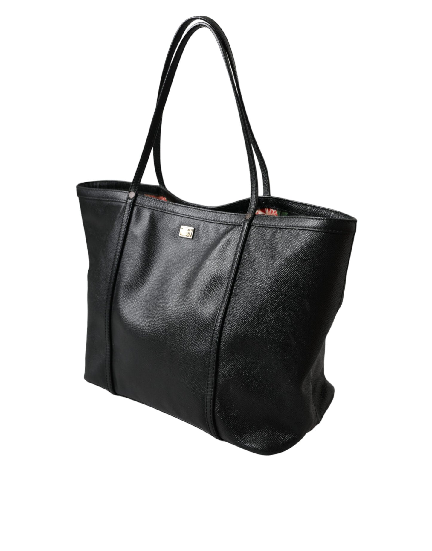 Dolce & Gabbana Black Leather Miss Escape Shopping Tote Women Bag Dolce & Gabbana