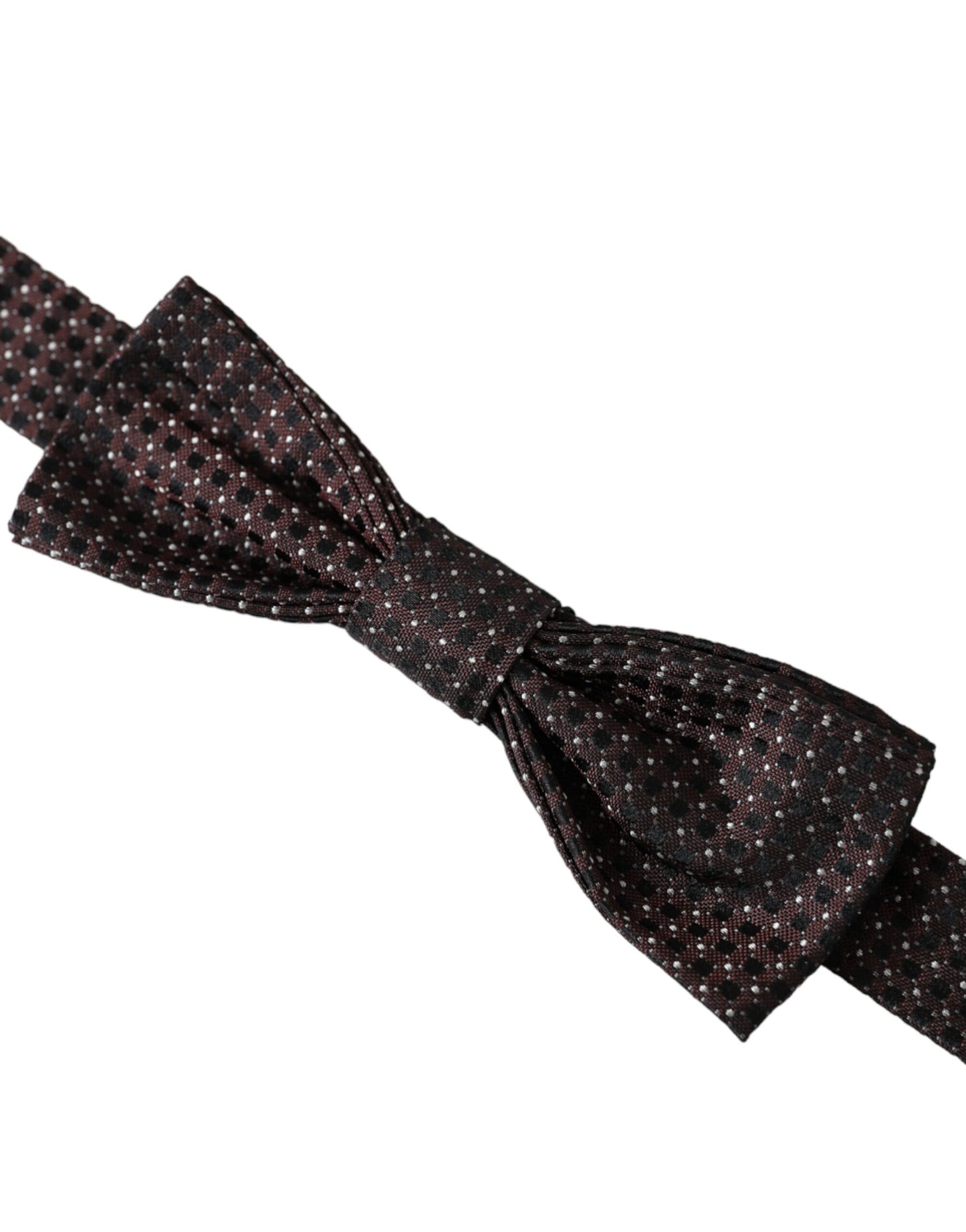 Dolce & Gabbana Brown Fantasy Silk Adjustable Neck Men Papillon Bow Tie Dolce & Gabbana