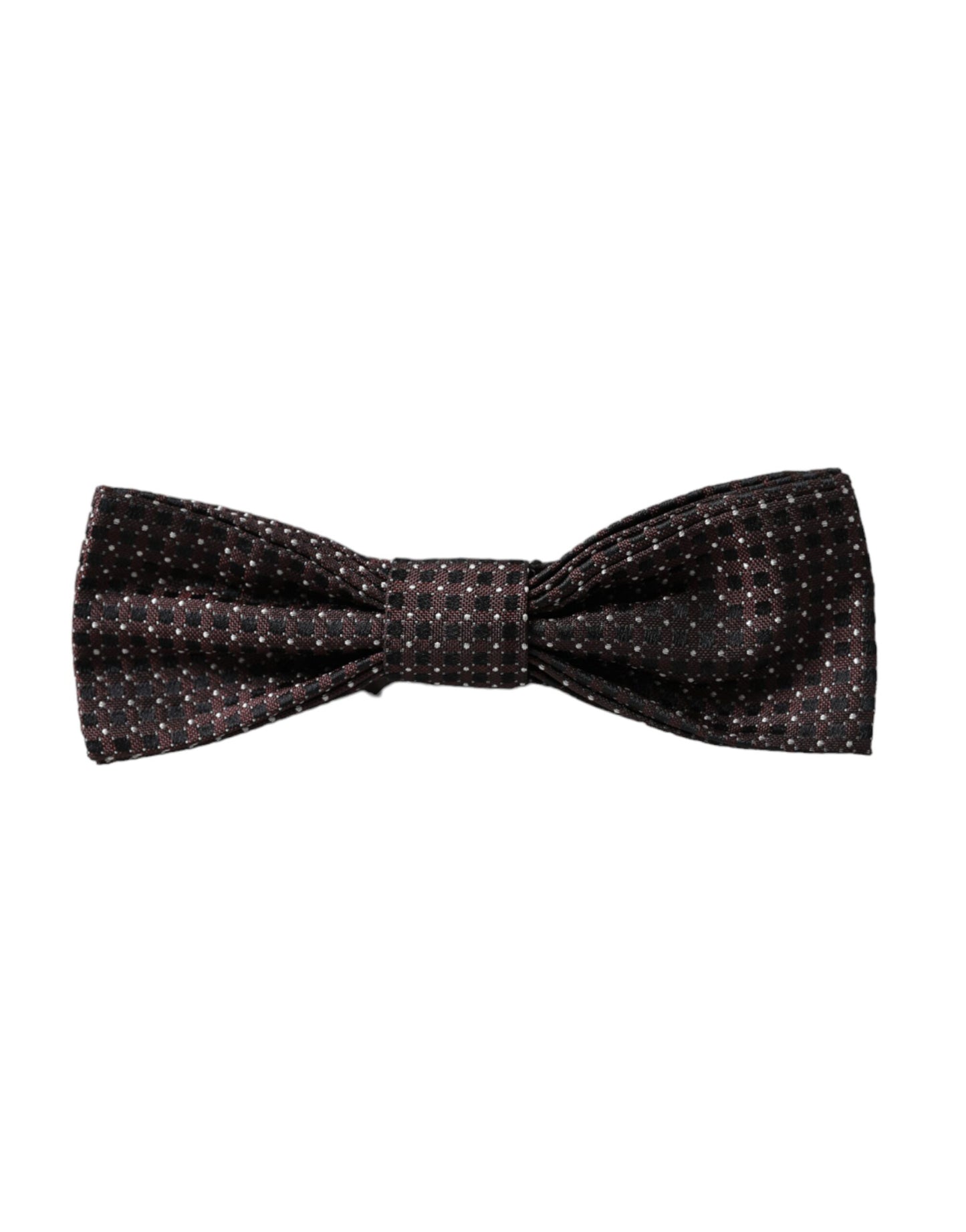 Dolce & Gabbana Brown Fantasy Silk Adjustable Neck Men Papillon Bow Tie Dolce & Gabbana