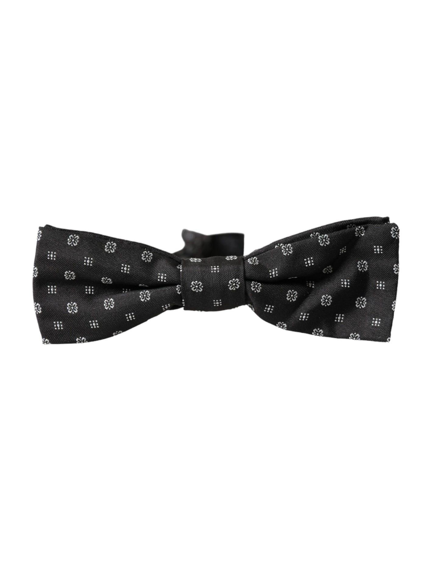 Dolce & Gabbana Black Silk Fantasy Adjustable Neck Men Papillon Bow Tie Dolce & Gabbana