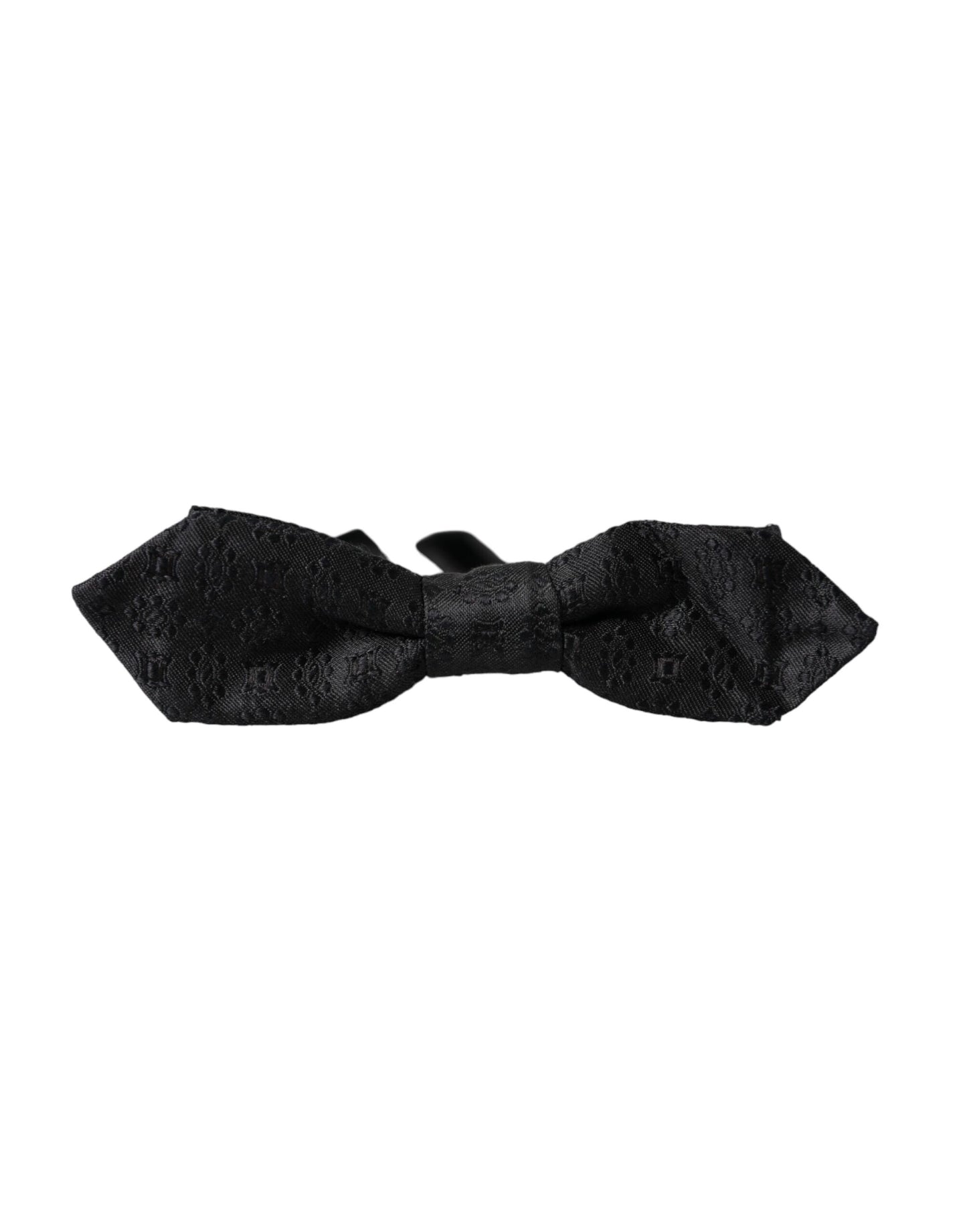 Dolce & Gabbana Black Silk Fantasy Adjustable Neck Men Bow Tie Dolce & Gabbana