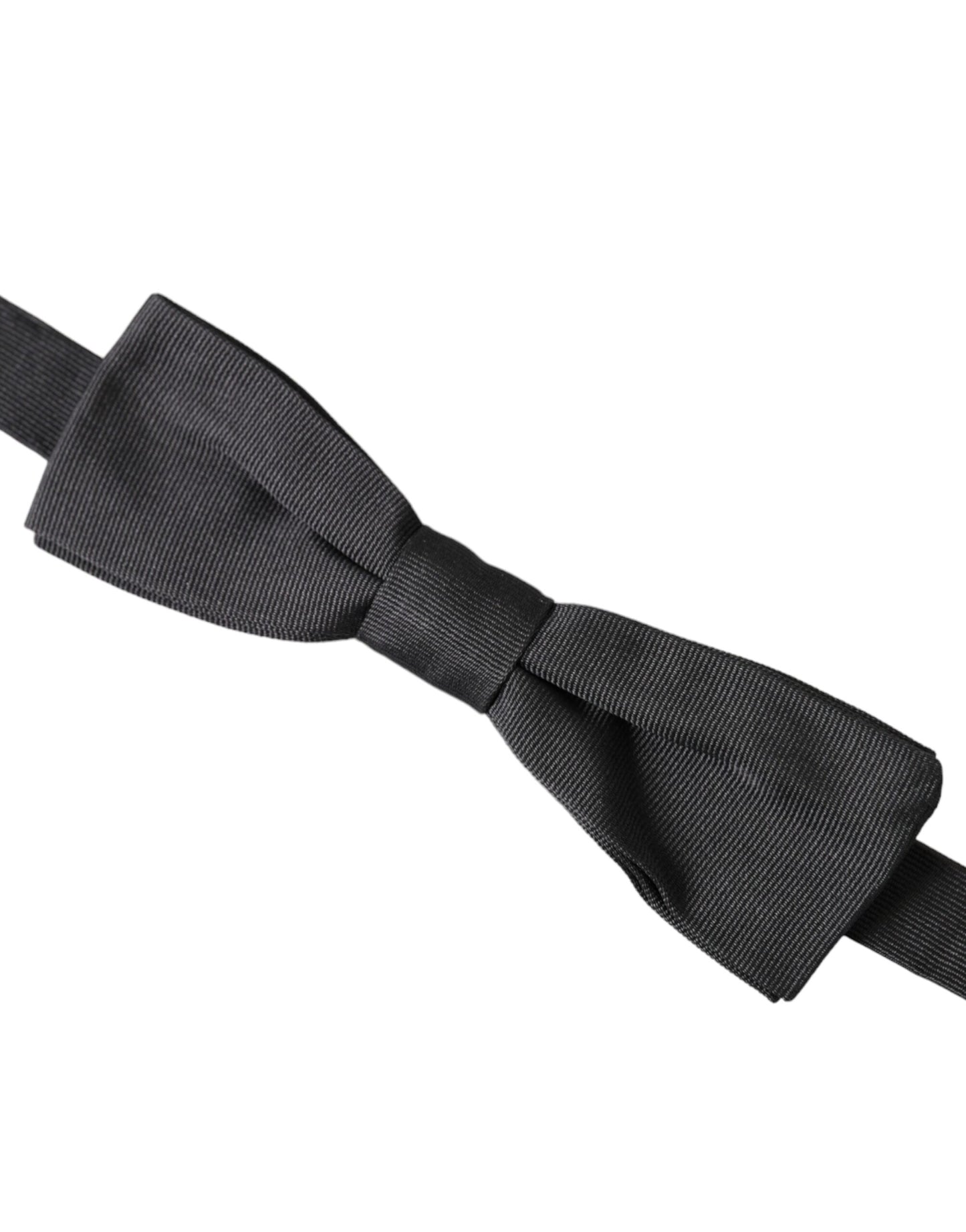 Dolce & Gabbana Black Silk Adjustable Neck Men Bow Tie Dolce & Gabbana