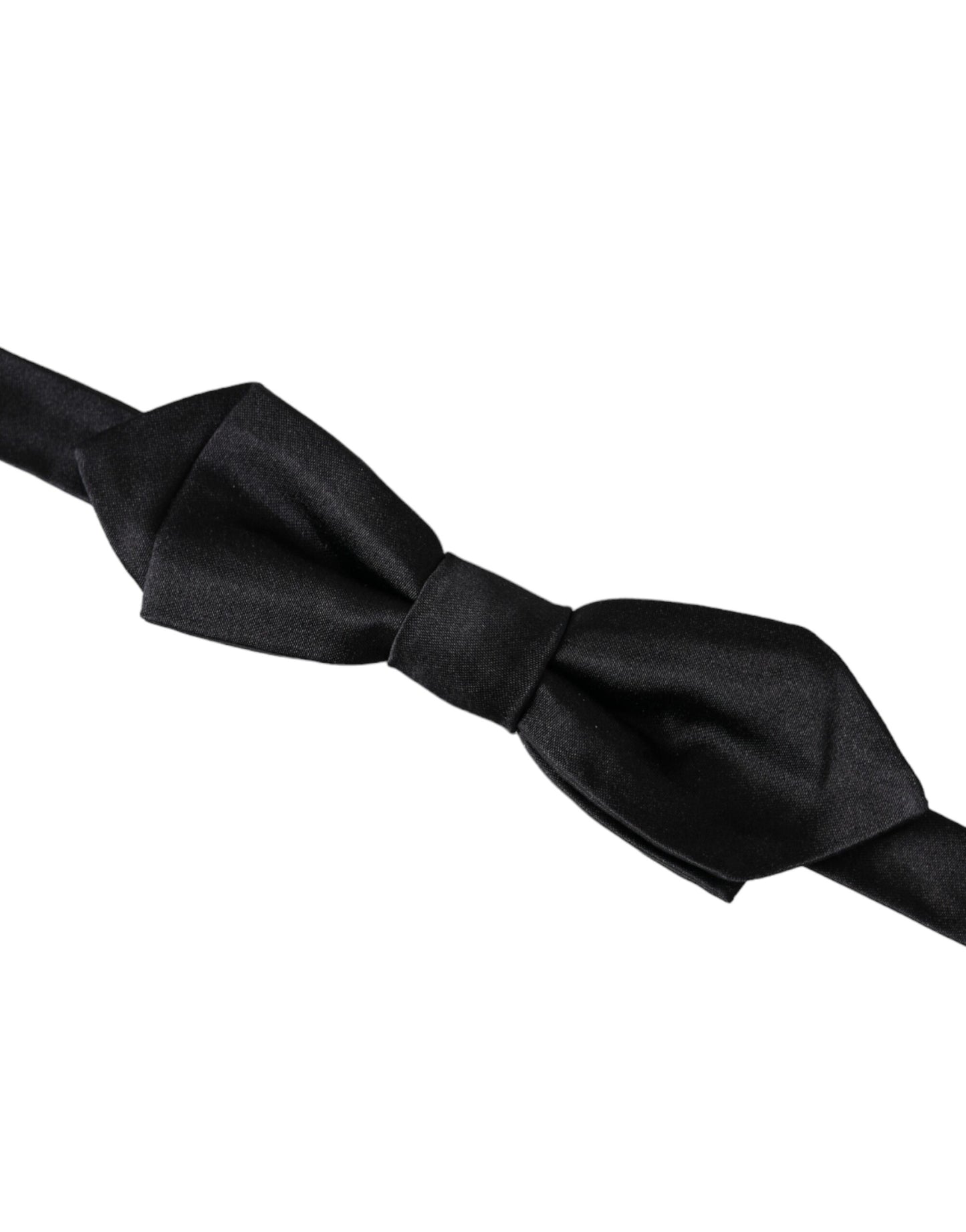 Dolce & Gabbana Black Silk Adjustable Neck Men Bow Tie Dolce & Gabbana