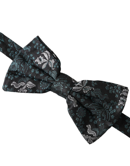 Dolce & Gabbana Multicolor Fantasy Floral Silk Adjustable Neck Men Bow Tie Dolce & Gabbana