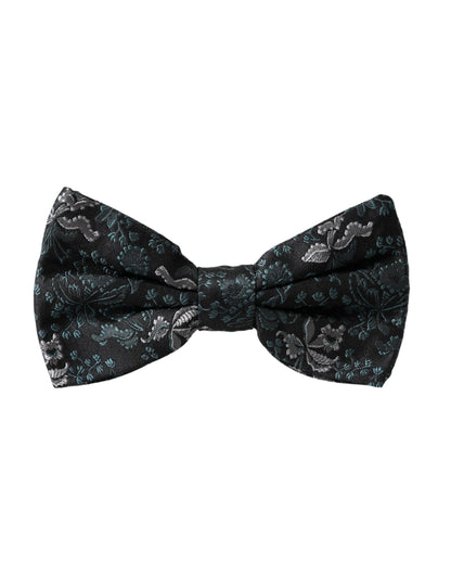 Dolce & Gabbana Multicolor Fantasy Floral Silk Adjustable Neck Men Bow Tie Dolce & Gabbana