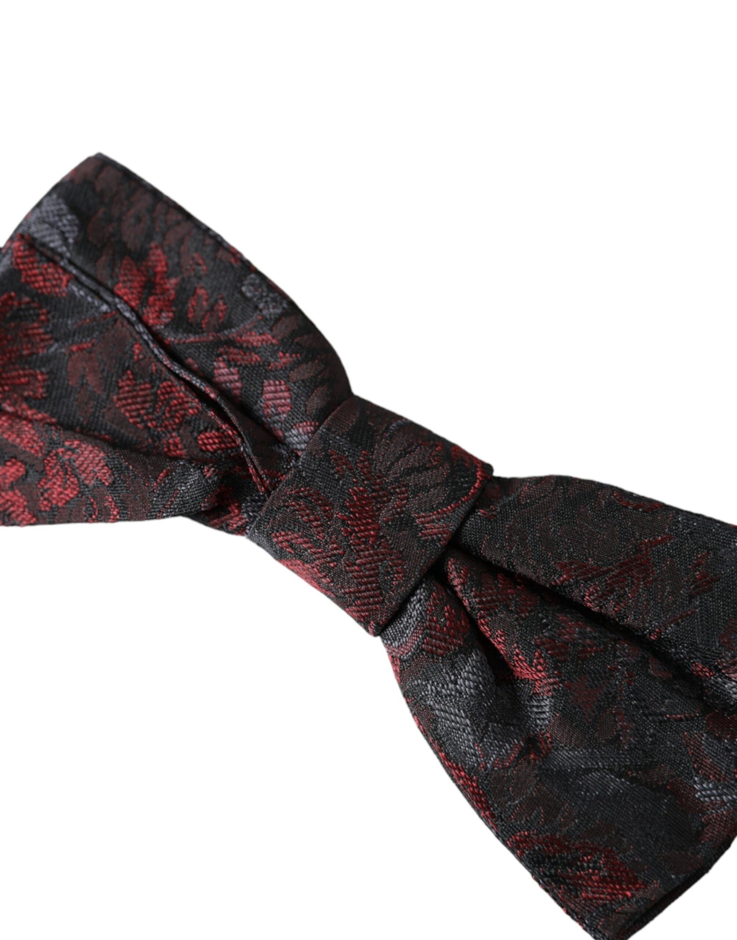 Dolce & Gabbana Red Black Floral Adjustable Neck Men Bow Tie Dolce & Gabbana