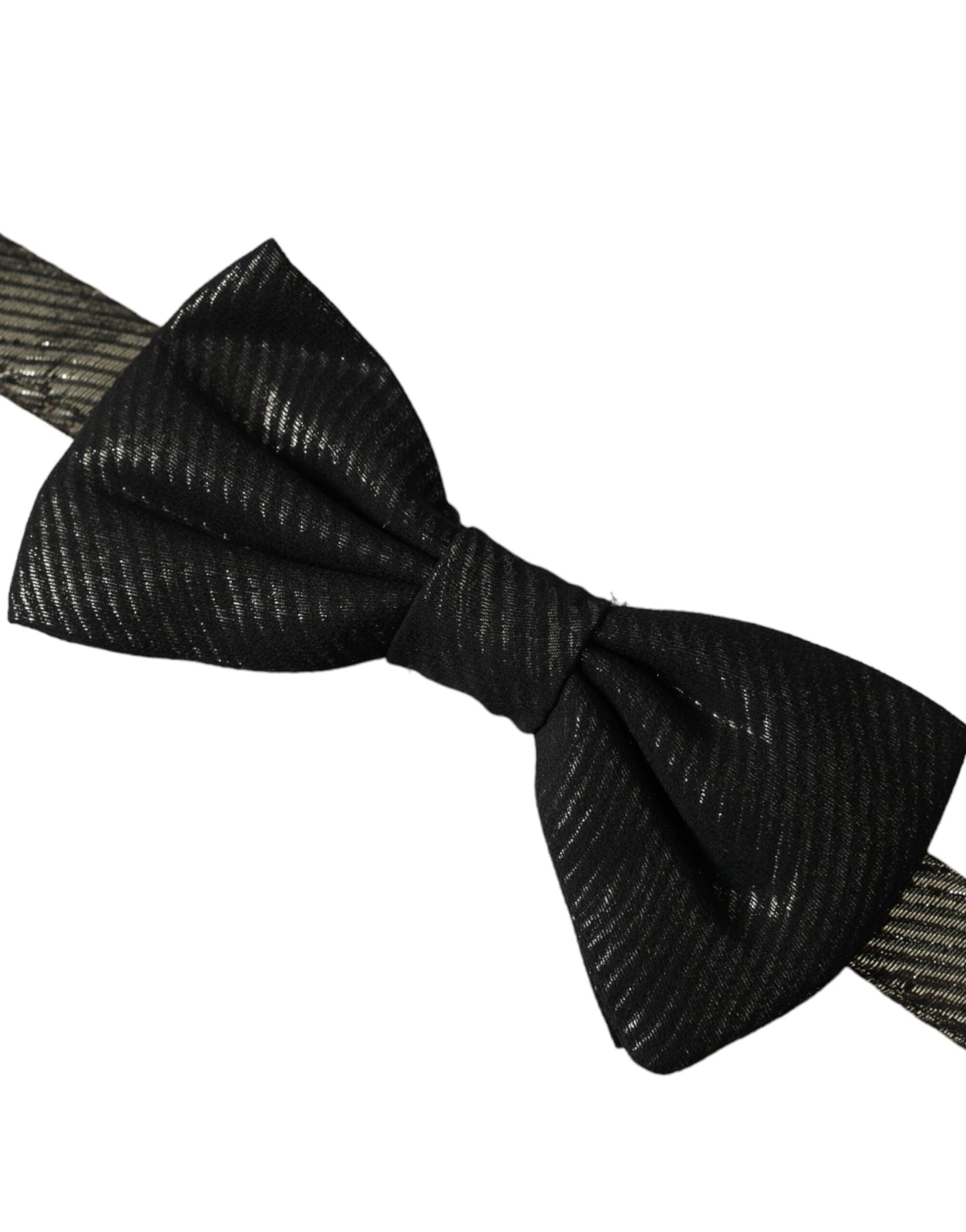 Dolce & Gabbana Black Fantasy Silk Adjustable Neck Men Bow Tie Dolce & Gabbana