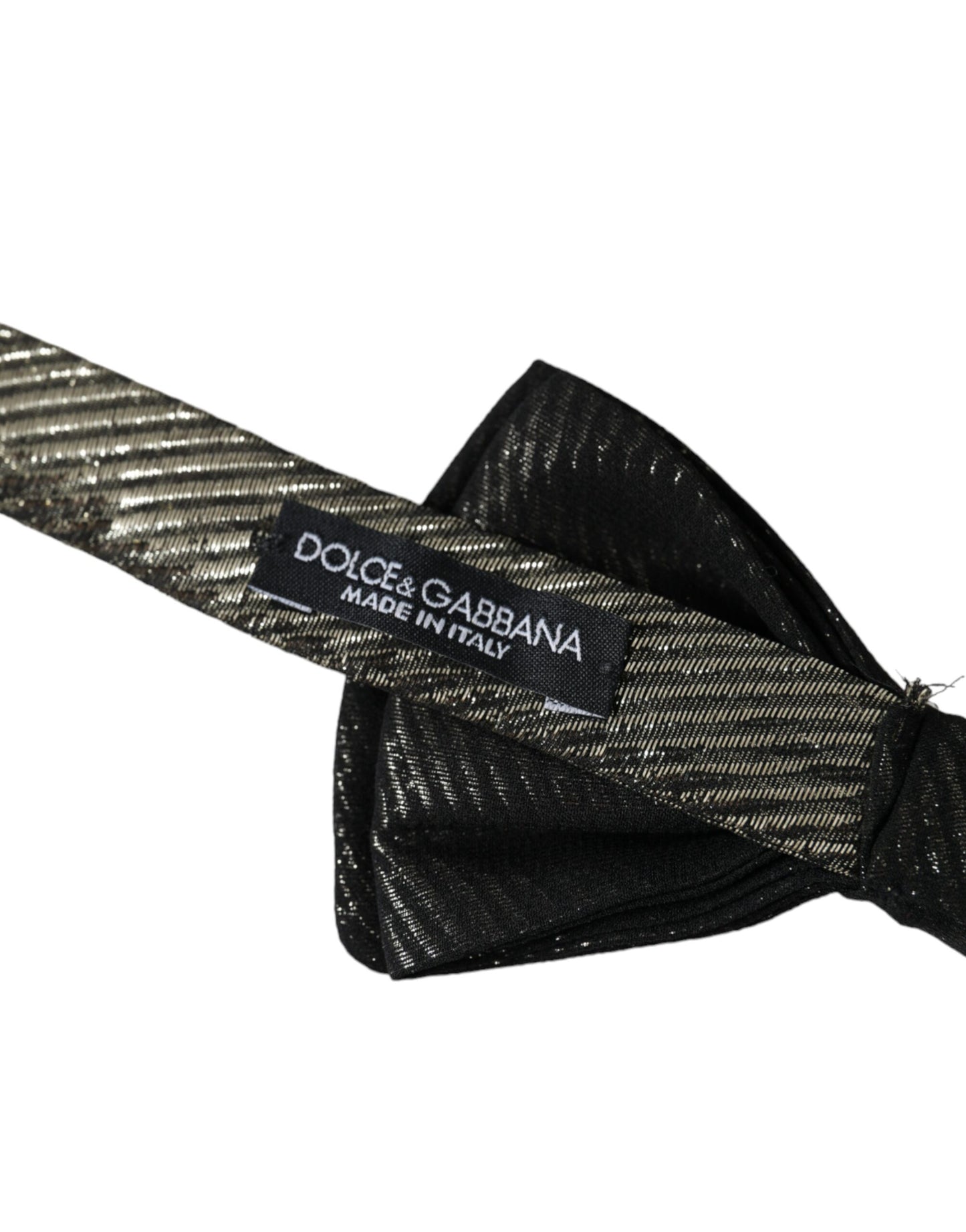 Dolce & Gabbana Black Fantasy Silk Adjustable Neck Men Bow Tie Dolce & Gabbana