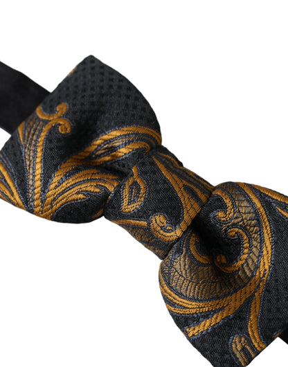 Dolce & Gabbana Multicolor Jacquard Adjustable Neck Men Bow Tie Dolce & Gabbana