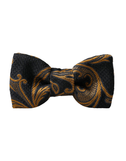 Dolce & Gabbana Multicolor Jacquard Adjustable Neck Men Bow Tie Dolce & Gabbana