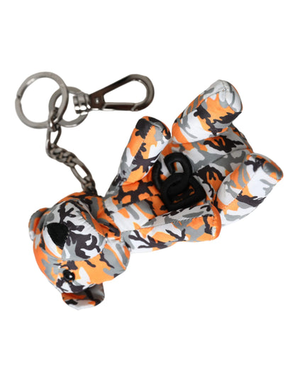 Dolce & Gabbana Multicolor Camouflage Animal Silhouette Keychain Keyring Dolce & Gabbana