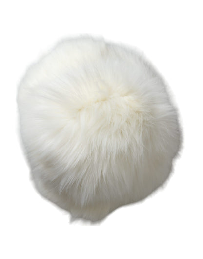 Dolce & Gabbana White Acrylic Fur Womens Bucket Hat Dolce & Gabbana